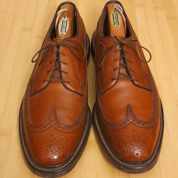 Florsheim Imperial Shoe - Walnut Brown Full Brogue Wingtip 11 C 601123 - Picture 2 of 8